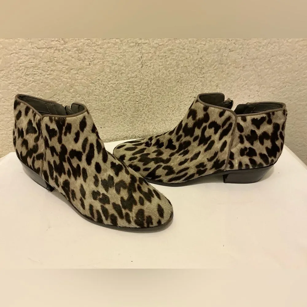 Sam Edelman Leopard Print Ankle Booties